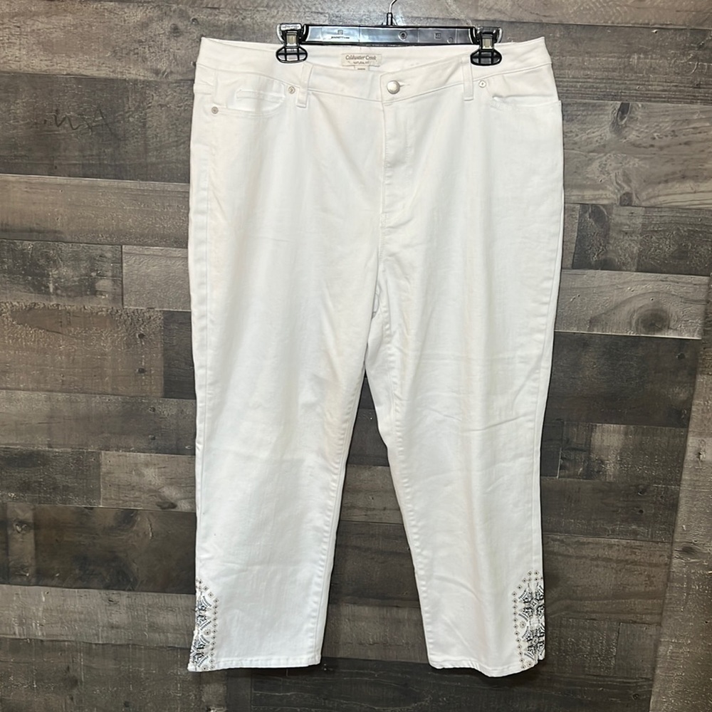 White Coldwater Creek Natural Fit Jeans